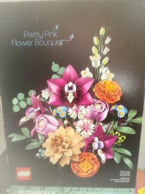 LEGO Pink and Orange Botanical Flower Bouquet